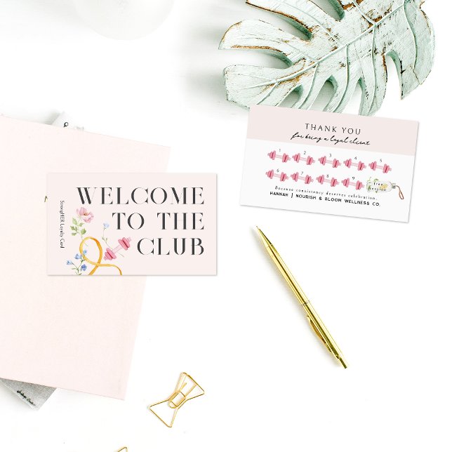 Tarjeta de Fidelidad de Fitness con Mancuernas de  (Subido por el creador)