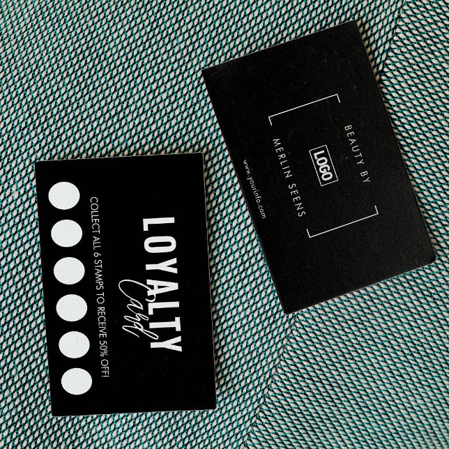 Tarjeta de fidelidad de guiones del spa de belleza (Subido por el creador)