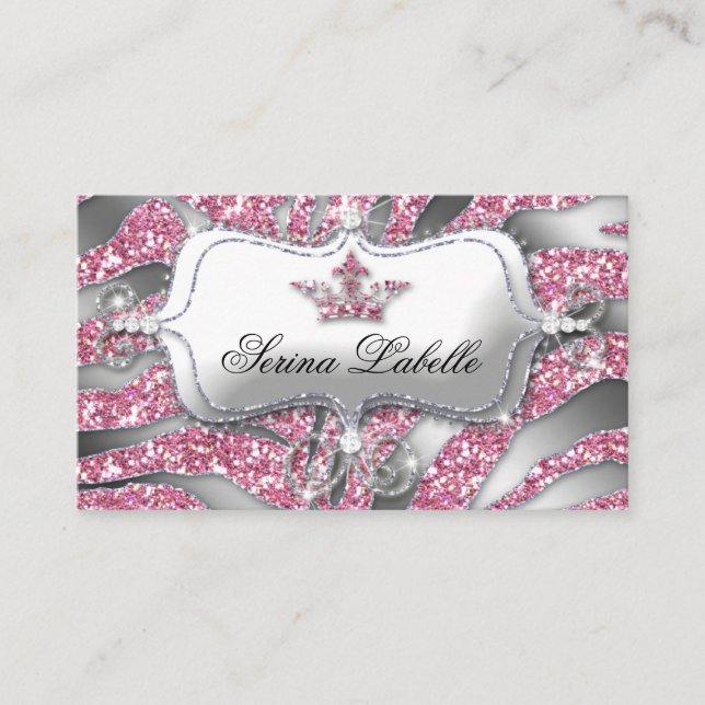 Tarjeta de fidelidad de joyas de esparkel cebra Cr (Anverso)