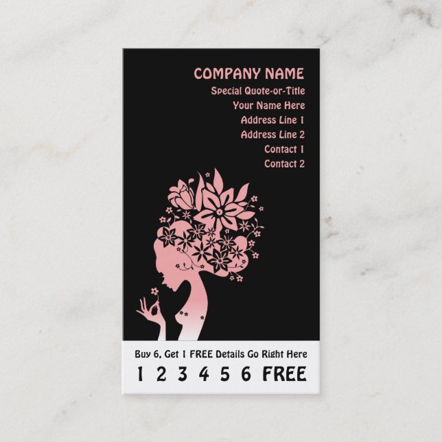tarjeta de fidelidad de naturaleza materna (Anverso)