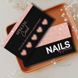 Tarjeta de fidelidad de Salón de Belleza de Oro Ro