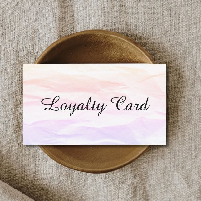 Tarjeta de fidelidad de salón de belleza de textur (Subido por el creador)