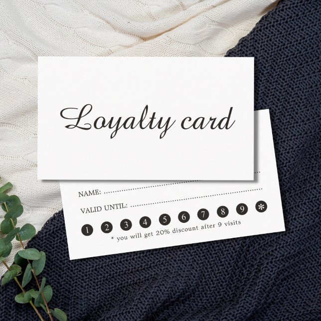 Tarjeta de fidelidad de salón de belleza elegante  (Subido por el creador)