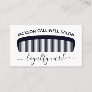 Tarjeta de fidelidad de salón de pelo moderno Saló
