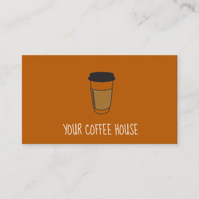 Tarjeta de fidelidad de sello de café editable nar (Anverso)