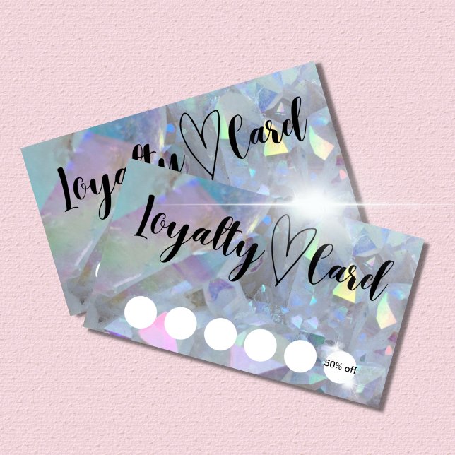Tarjeta de fidelidad del cliente Angel Aura Quartz (Subido por el creador)