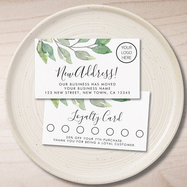 Tarjeta de fidelidad del cliente con logotipo (Subido por el creador)