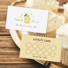 Tarjeta de fidelidad del cliente de panadería Cupc