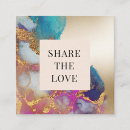 tarjeta de fidelidad moderna de Relieve metalizado