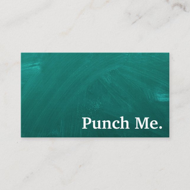 Tarjeta de fidelidad moderna Minimalista de pizarr (Anverso)