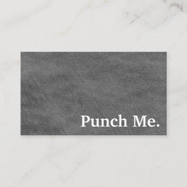 Tarjeta de fidelidad moderna Minimalista de pizarr (Anverso)