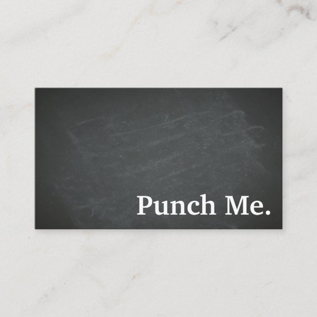 Tarjeta de fidelidad moderna Minimalista de pizarr (Anverso)