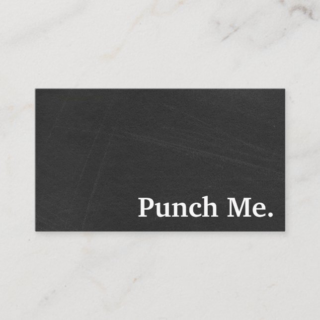 Tarjeta de fidelidad moderna Minimalista de pizarr (Anverso)