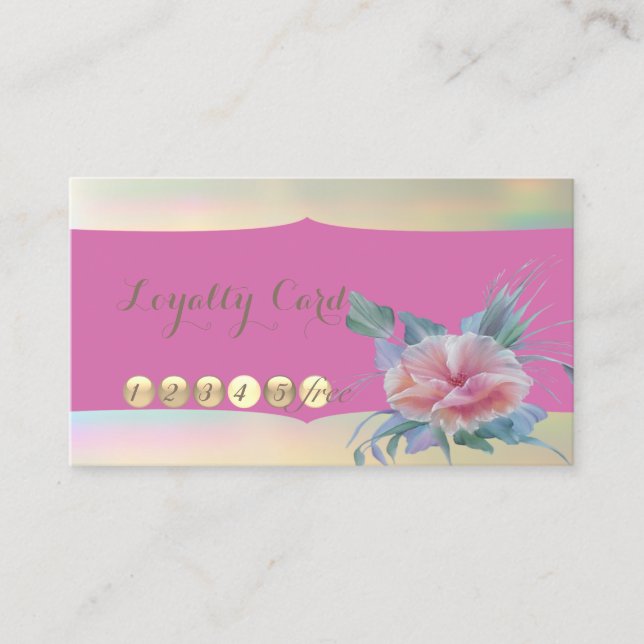 Tarjeta de fidelidad moderna y elegante (Anverso)