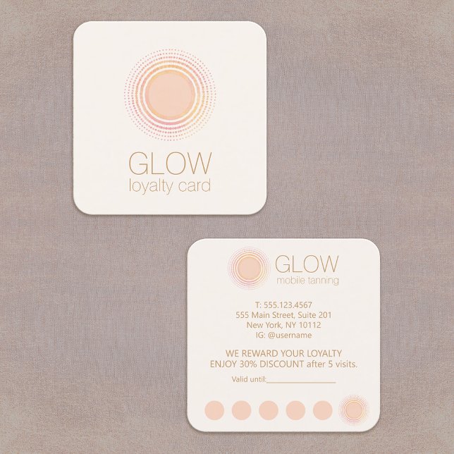 Tarjeta de fidelidad móvil Spray Tan 6 Visita (Subido por el creador)