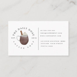 Tarjeta de fidelidad para cafetería Tarjeta de pre