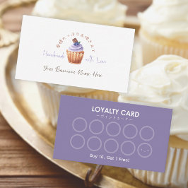 Tarjeta de fidelidad para clientes de panadería Cu