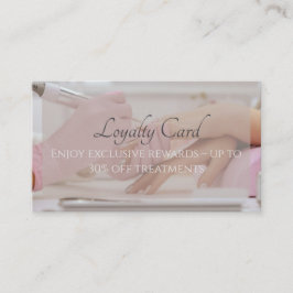 Tarjeta de fidelidad para salón de uñas - Hasta un
