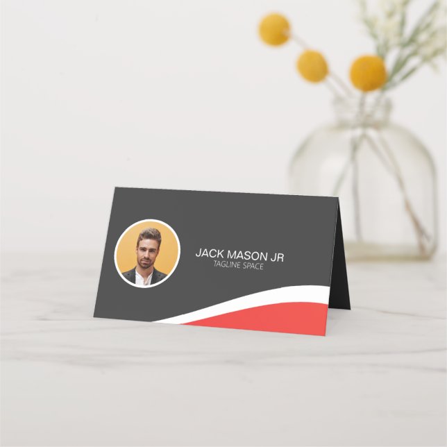 Tarjeta de fidelidad plegada de personalizado Phot (Anverso)