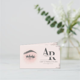 Tarjeta de fidelidad plegada Eyelash