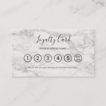 Tarjeta de fidelidad profesional con el logotipo d