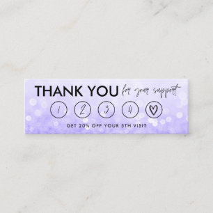 Tarjeta de fidelidad Purple Makeup Hair