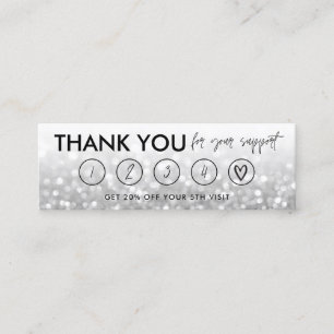 Tarjeta de fidelidad Silver Makeup