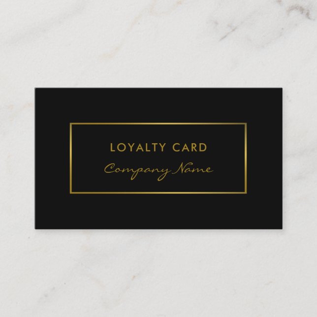 Tarjeta de fidelidad simple para efectos de Reliev (Anverso)
