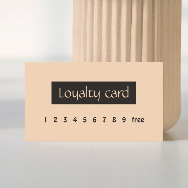 Tarjeta de fidelidad simple y elegante de belleza  (Subido por el creador)