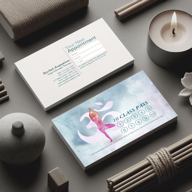 Tarjeta De Fidelización 10 Clase YOGA Nombramiento de pases de clase medit (Subido por el creador)