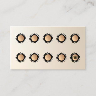 Tarjeta De Fidelización 10 Punch Spray Tan Visita Lealtad del Cliente