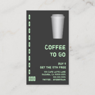 Tarjeta De Fidelización A Go Cup Bebe Punchcard