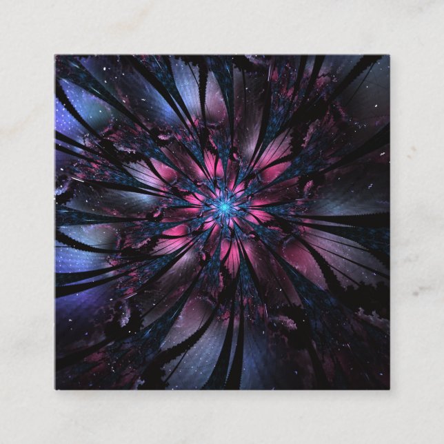 Tarjeta De Fidelización Abstract fractal flower design.  (Anverso)