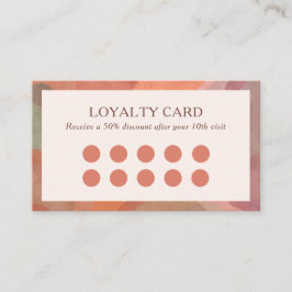 Tarjeta De Fidelización Abstracto neutral acuarela moderna