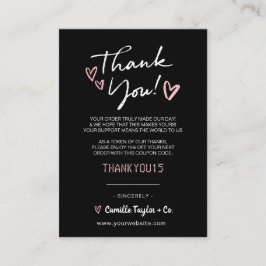 Tarjeta De Fidelización Agradecimiento comercial y código de descuento | M