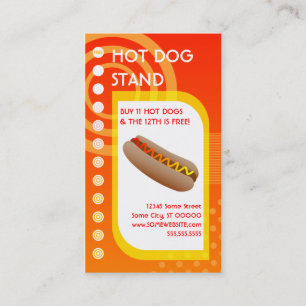 Tarjeta De Fidelización amanecer de lealtad de perro caliente