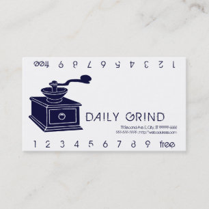Tarjeta De Fidelización Amoladora de café/sacador de la lealtad