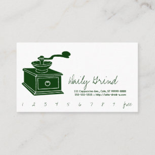 Tarjeta De Fidelización Amoladora de café/sacador de la lealtad