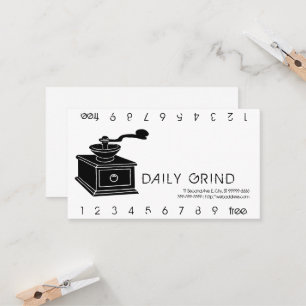 Tarjeta De Fidelización Amoladora de café/sacador de la lealtad