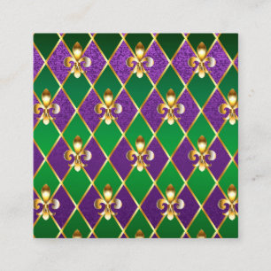 Tarjeta De Fidelización Antecedentes de joyas Mardi Gras