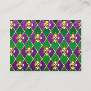 Tarjeta De Fidelización Antecedentes de joyas Mardi Gras