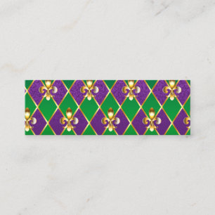 Tarjeta De Fidelización Antecedentes de joyas Mardi Gras