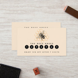 Tarjeta De Fidelización Apicultor de miel elegante y minimalista