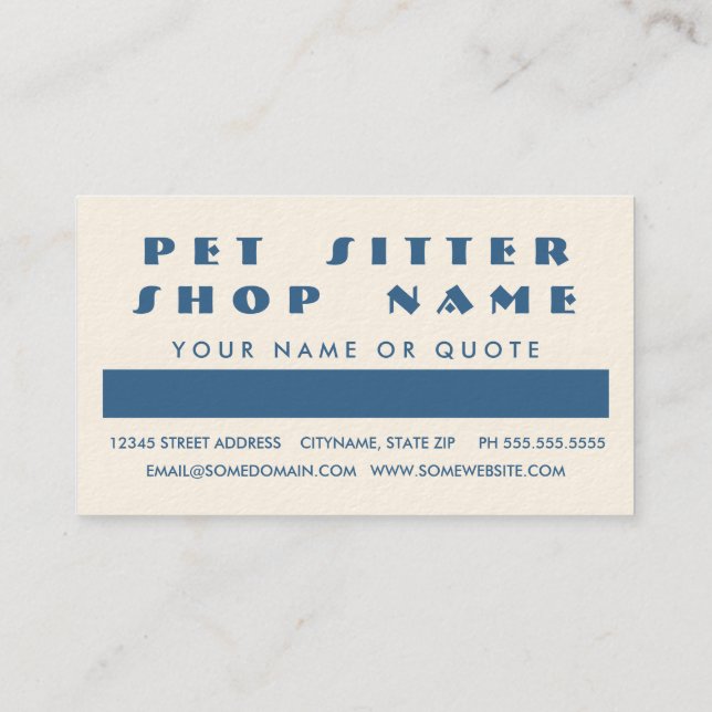 Tarjeta De Fidelización apreciación del cliente de SITTER mascota (cuadrad (Reverso)