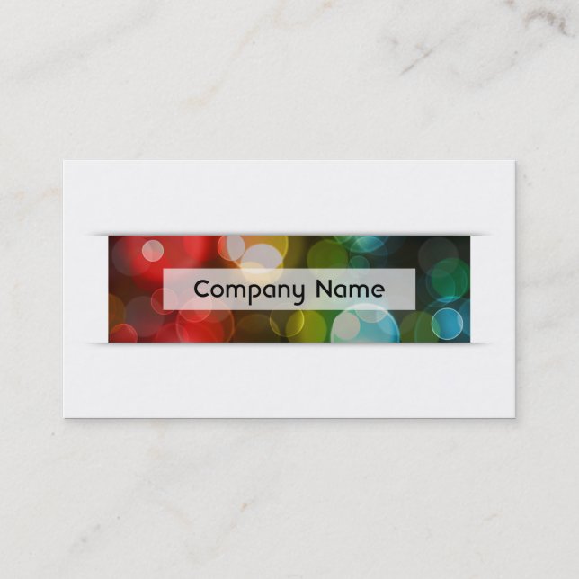 Tarjeta De Fidelización aprecio del cliente bokeh (Anverso)