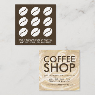 Tarjeta De Fidelización arte del corazón del café