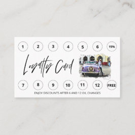 Tarjeta De Fidelización *~* Auto QR Lube Car Wash - LOGO Rewards Gracias