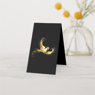 Tarjeta De Fidelización Ave dorada sobre fondo negro