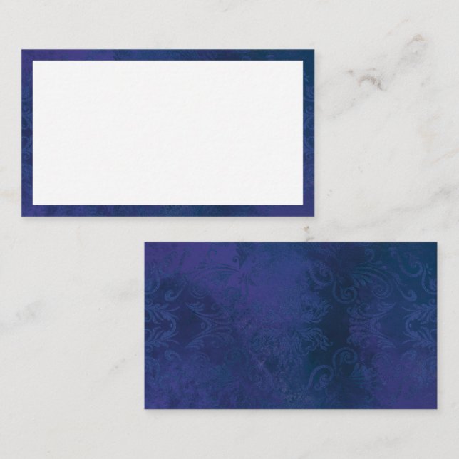 Tarjeta De Fidelización azul (Anverso / Reverso)