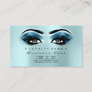 Tarjeta De Fidelización Azul de Tiffany de la aguamarina del latigazo del